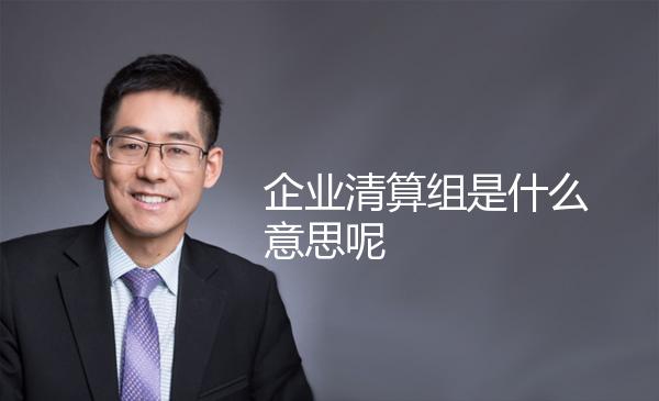 企业清算组是什么意思呢 