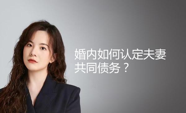 婚内如何认定夫妻共同债务？ 